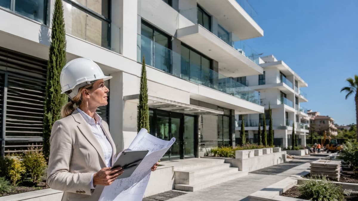 Audit de livraison sur le chantier d'un programme résidentiel neuf